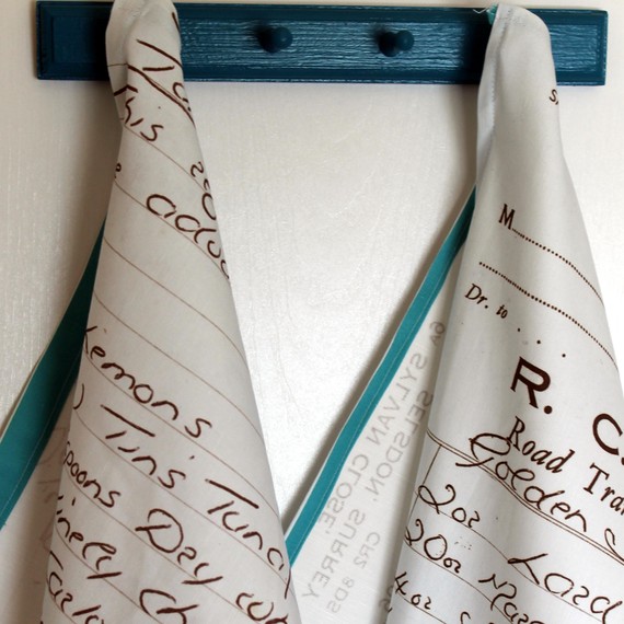 تحويل Hand Written Recipes into Tea Towels