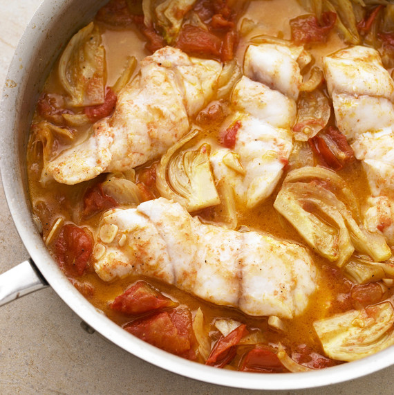 braisert fish with fennel and tomato