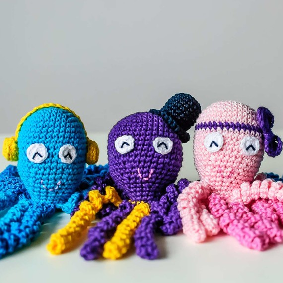 плетене на една кука octopus toys for premature babies