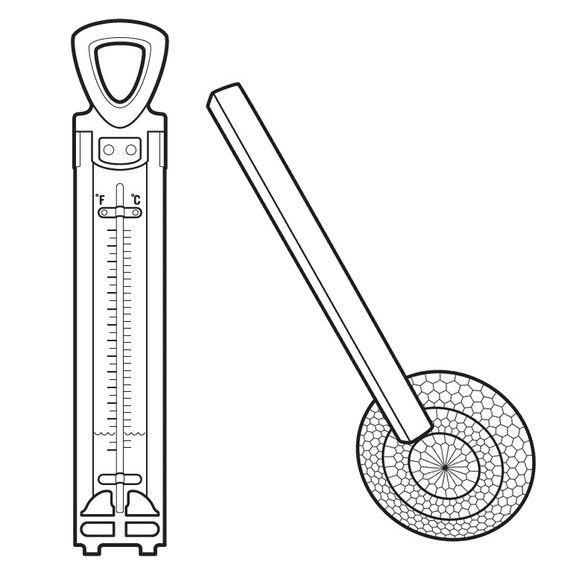 Дълбок fry thermometer