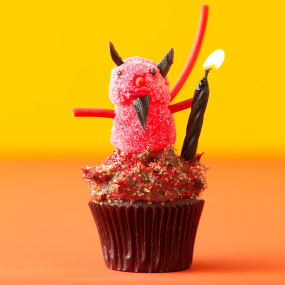 pequeño devil cupcake
