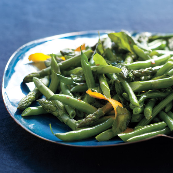 зелен beans asparagus