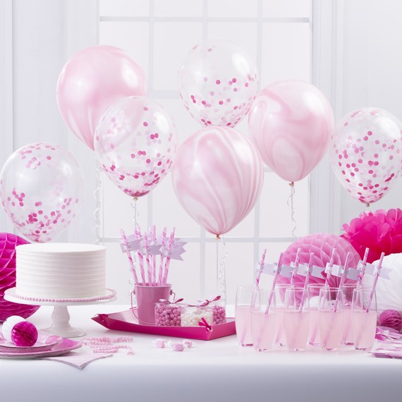 庆祝活动 crafts pink party supplies table