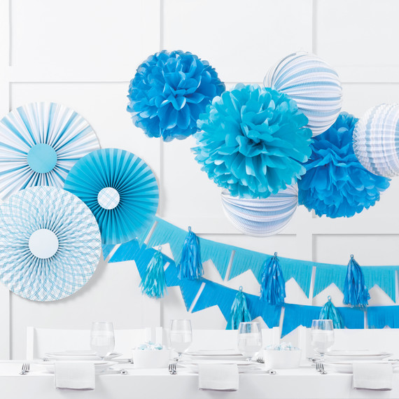 庆祝活动 crafts blue wall party supplies table