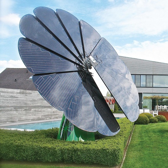 умен flower solar panel