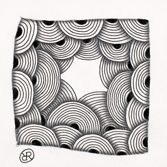 zentangle-дизайн-плочки
